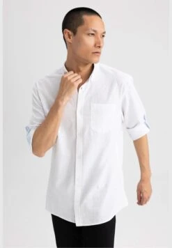 DeFacto Long Sleeve Slim Fit Polo Neck Shirt -Active Fashion Store 9 zoom desktop 43