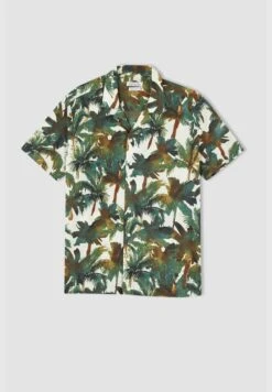 DeFacto Regular Fit Shorts Sleeve Jungle Print Shirt -Active Fashion Store 9 zoom desktop 55
