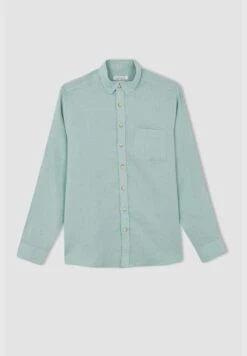 DeFacto Man Regular Fit Polo Neck Woven Top Long Sleeve Shirt -Active Fashion Store 9 zoom desktop 64