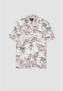 DeFacto Man Modern Fit Resort Neck Woven Short Sleeve Shirt -Active Fashion Store 9 zoom desktop 68